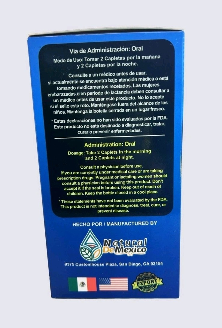 Natural de Mexico Ciatica Sciatic Nerve Plus 60 Caps