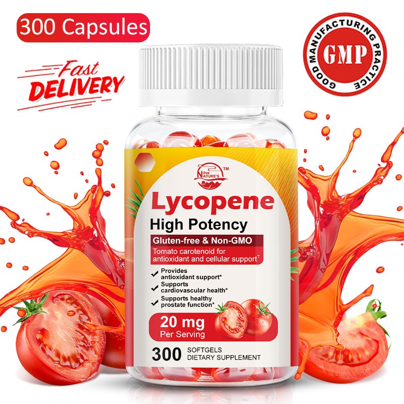 Lycopene Capsules 20mg – Prostate Health, Antioxidant Support & Heart Health