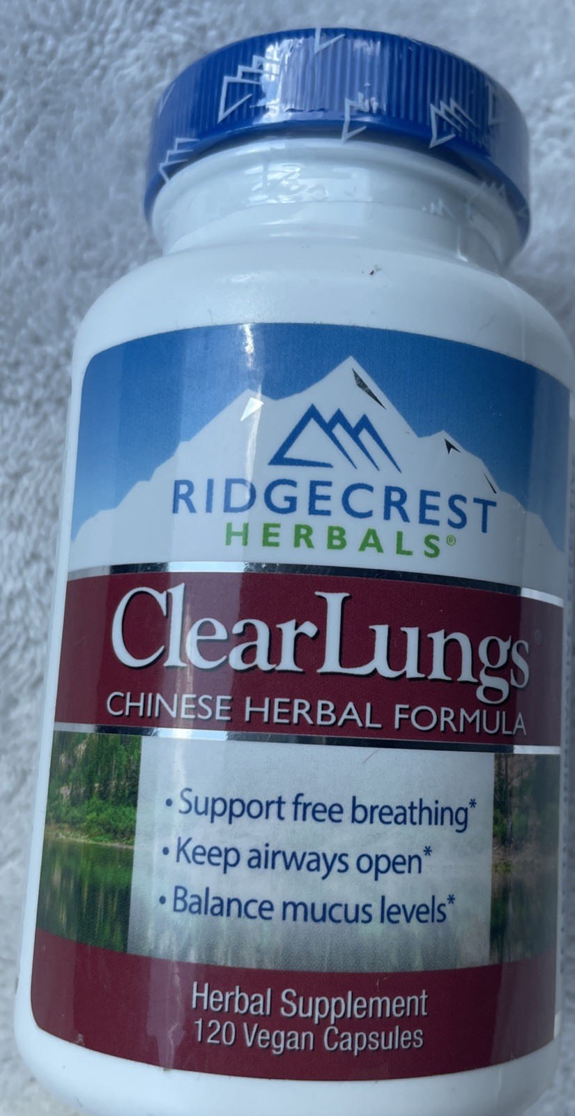 Ridgecrest ClearLungs 120 Caps Herbal Supplement Exp. 04/2027 New Sealed