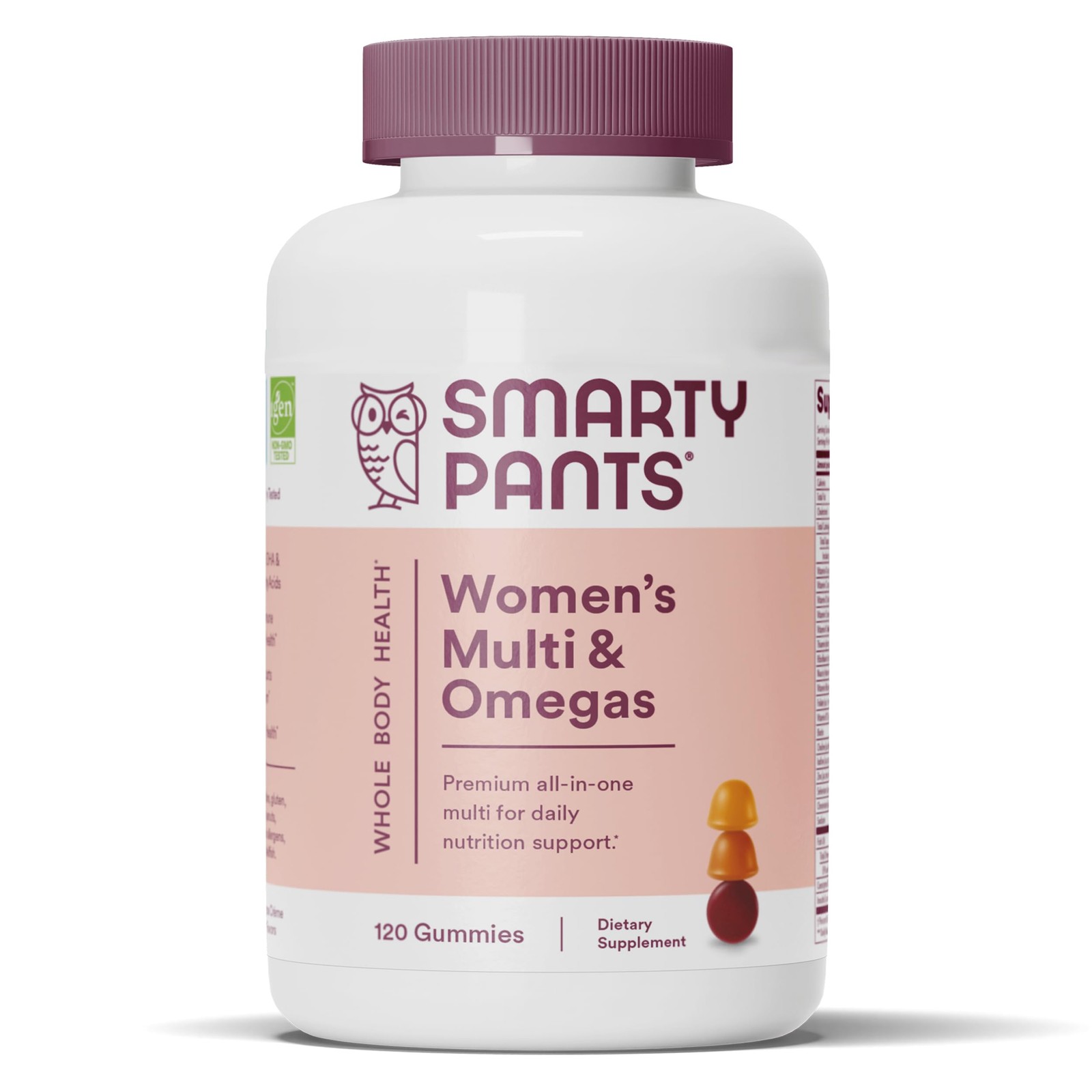 SmartyPants Women’s Multivitamin 120 Count (Pack of 1), Orange and Brown