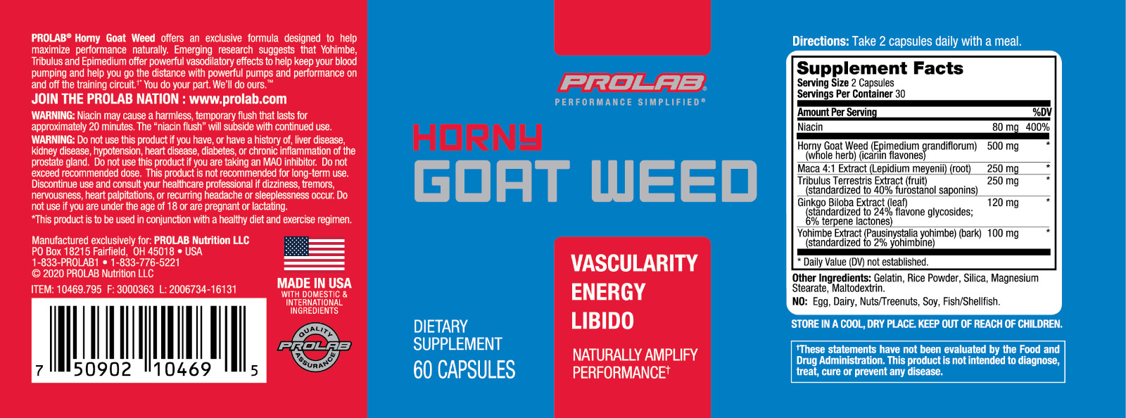 Prolab Nutrition Horny Goat Weed