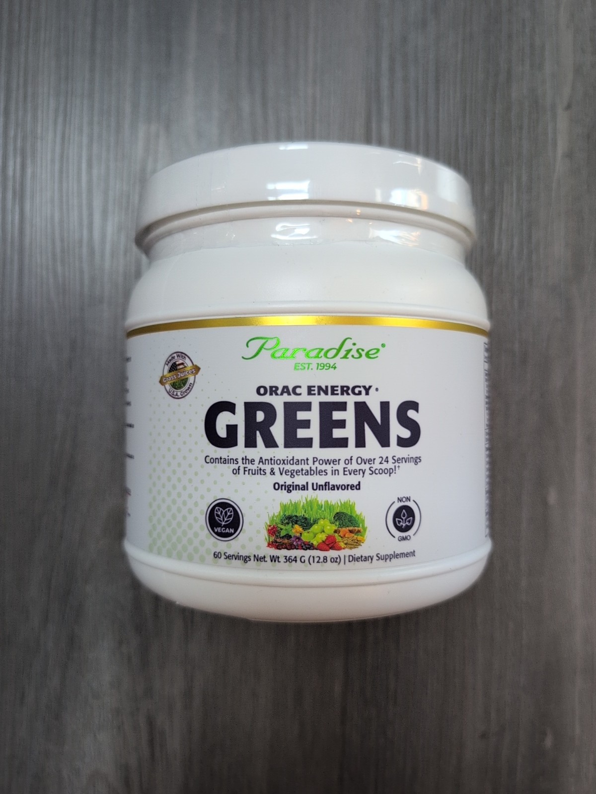 ORAC Energy Greens, Original Unflavored, 12.8 Oz Dietary Supplement Exp 08/2028