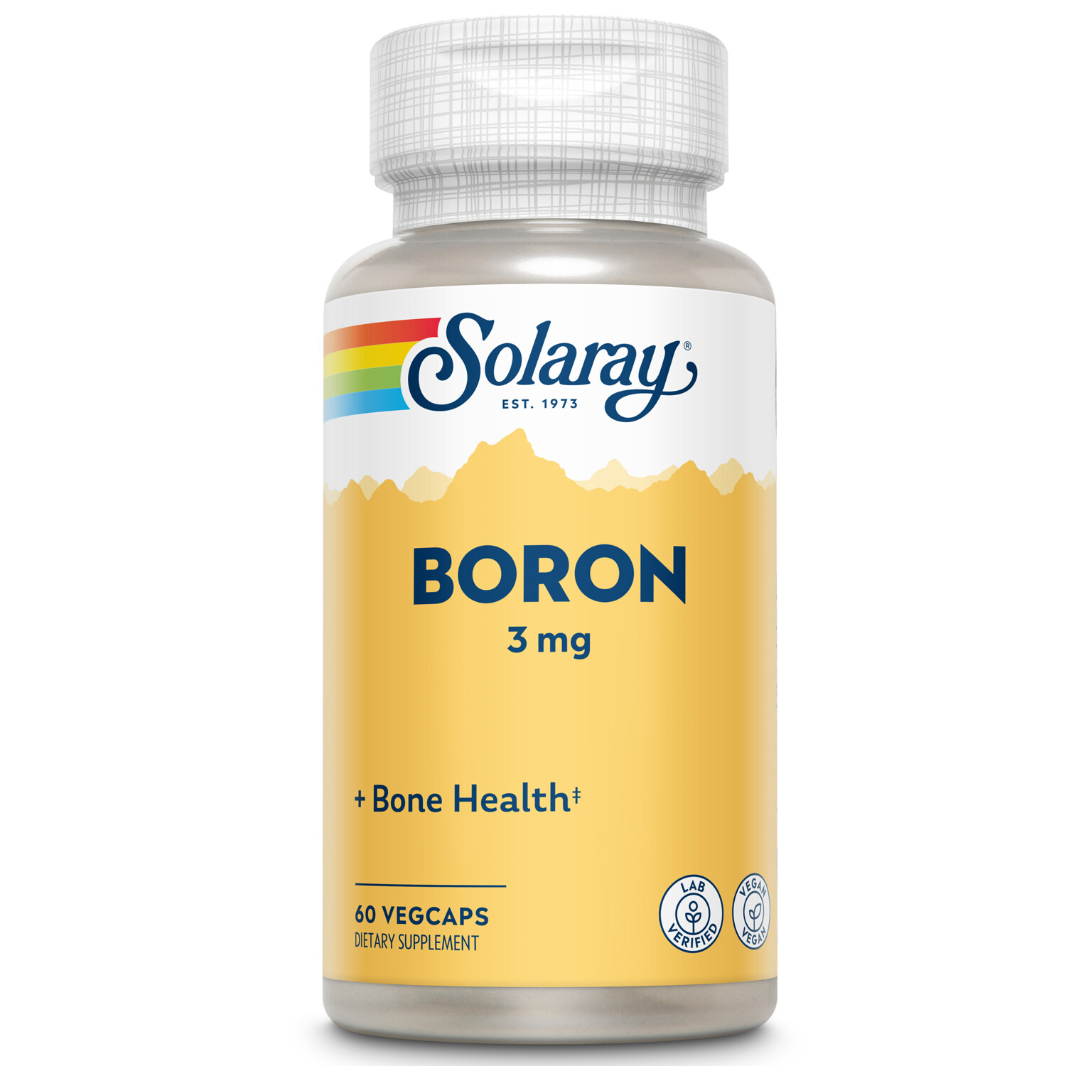 Solaray Boron Citrate 3mg | Herb Base | 60 VegCaps