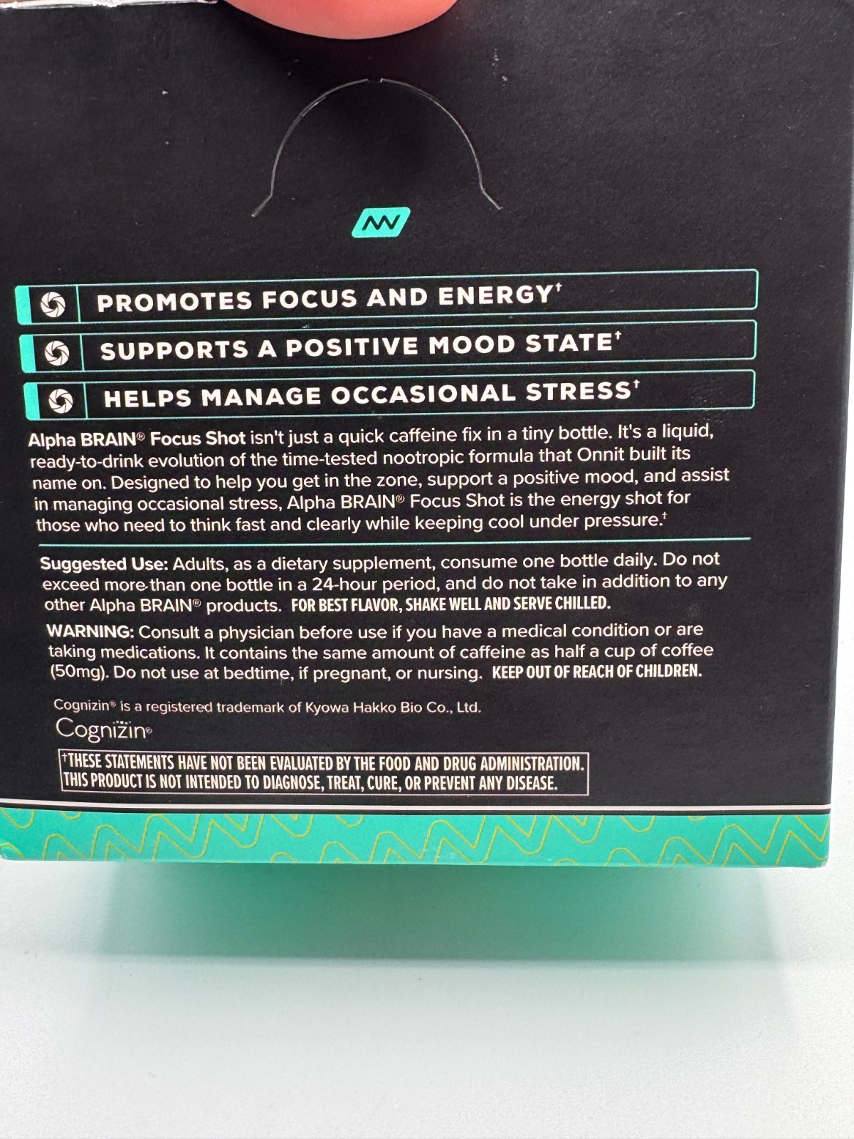 Onnit Alpha BRAIN Focus Shot Tropical Flavored 6 Pack 2.5oz Bottles EXP: 03/27