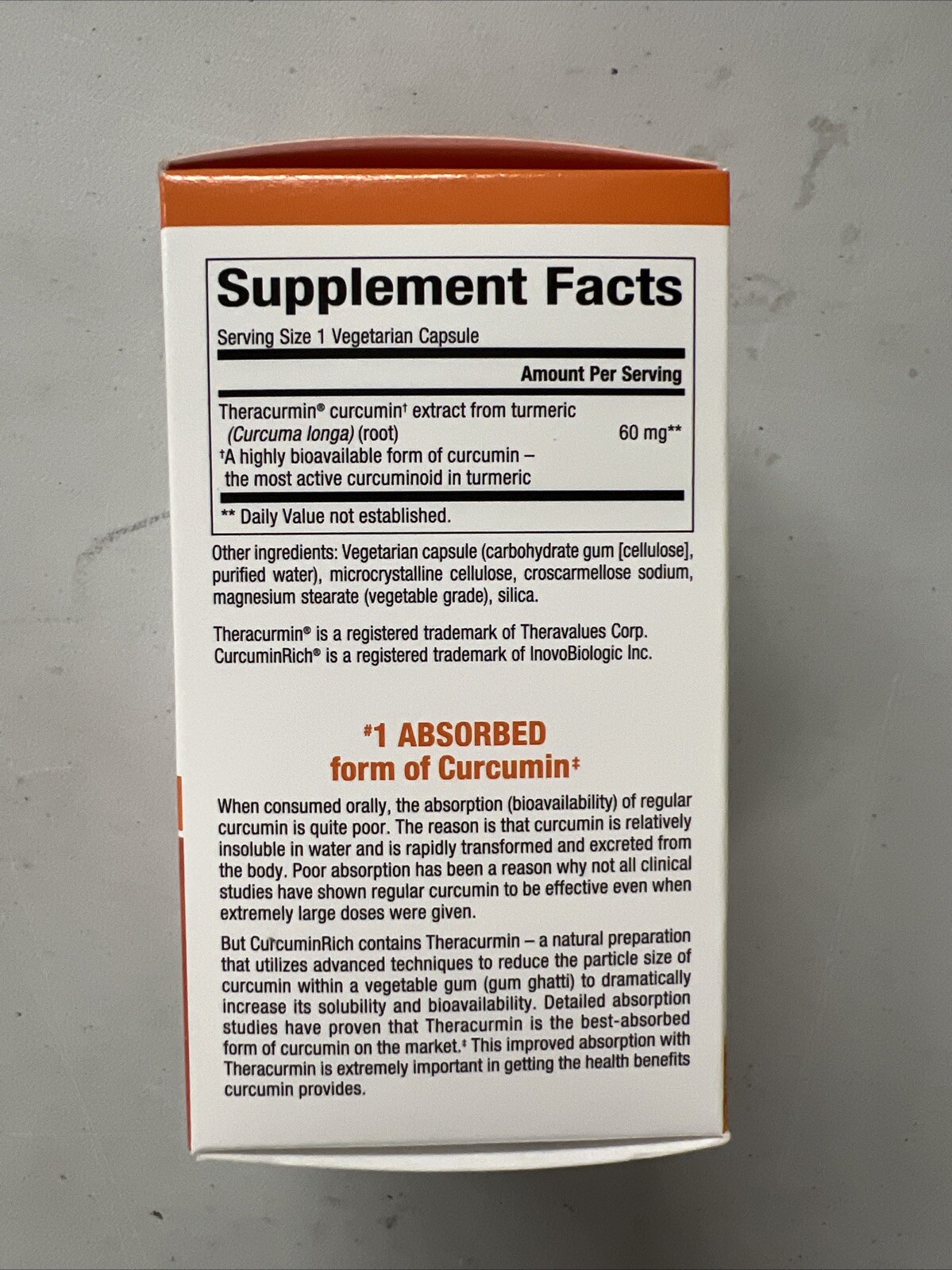Natural Factors CurcuminRich Double Strength Theracurmin 60mg 60 Caps 03/2025+
