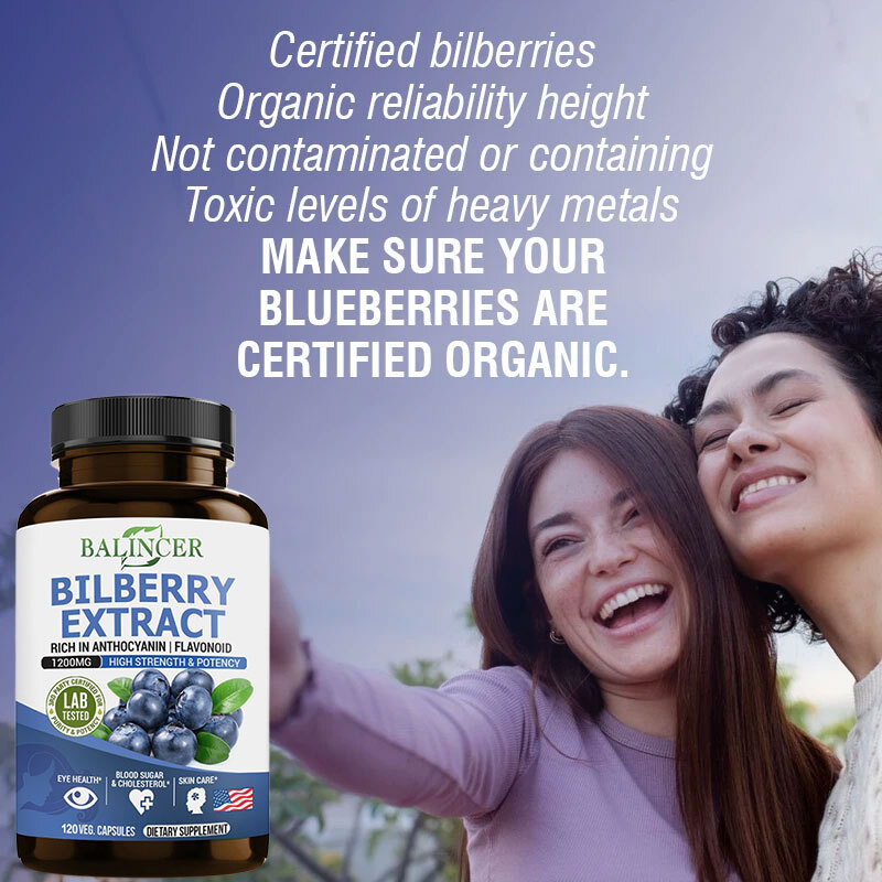 Bilberry Extract 1200mg 30 To 120 Capsules Eye Vision Health HEALTHY BLOOD SUGAR
