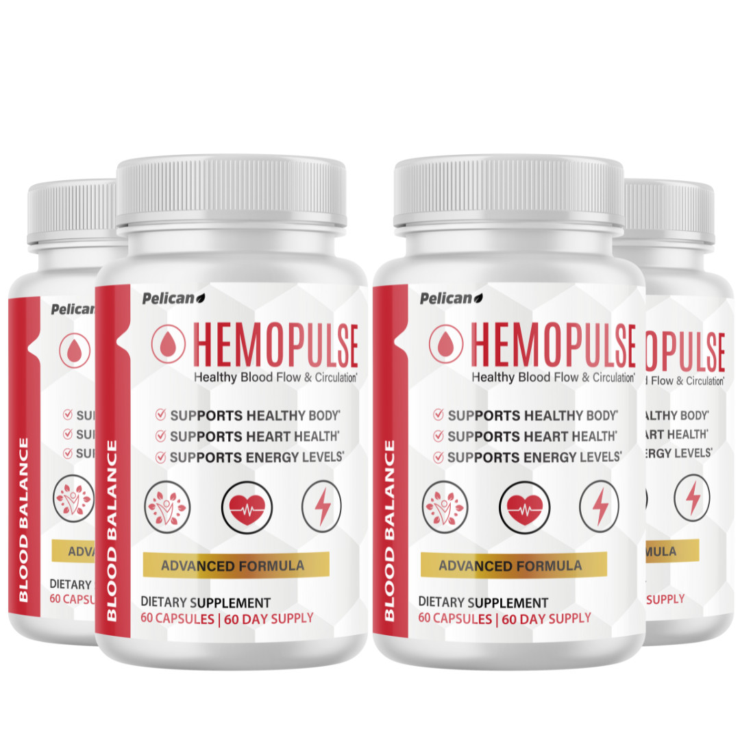 Hemopulse- Blood Support- 4 Bottles- 240 Capsules