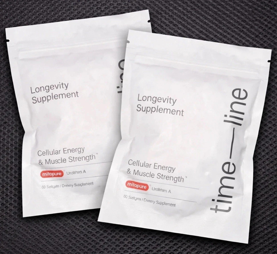Time-Line Longevity Supplement Mitopure Urolithin A 60 Softgaels 2 Pack