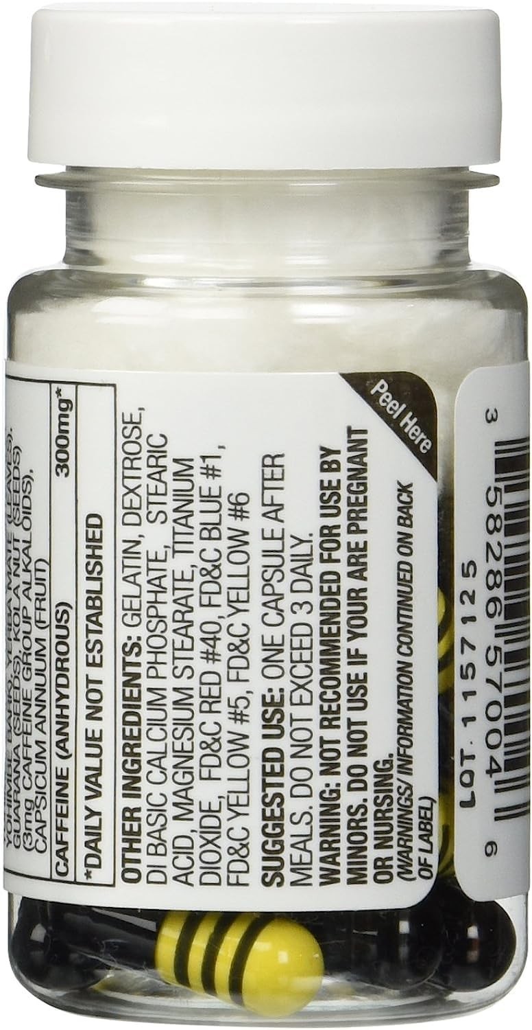 Yellow Hornet Herbal Dietary Supplement 20ct (Lot of 6 X) = 120 Capsules