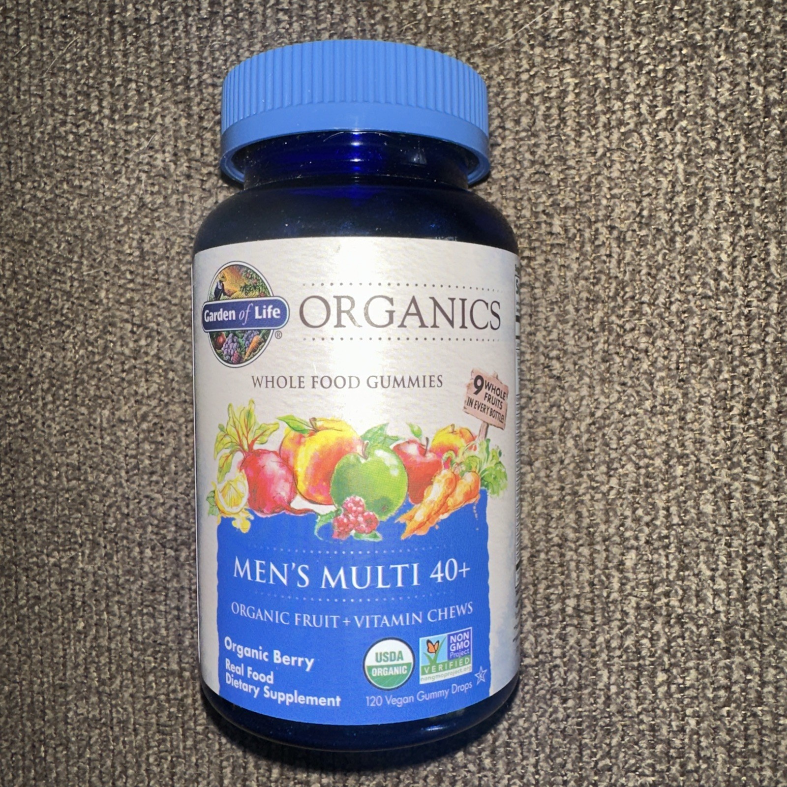 3/27 Garden of Life Organics Men 40+ Gummy Vitamins – Berry – Certified Organic