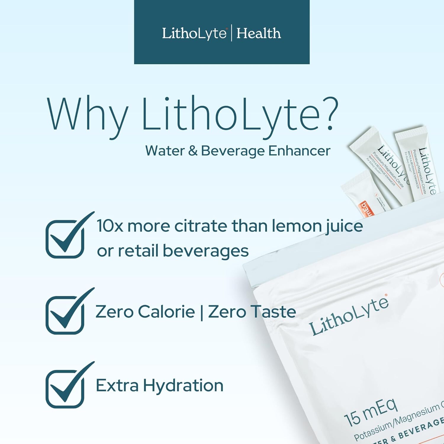Kidney Health 15 Meq Water & Beverage Enhancer for Kidney Health Developed