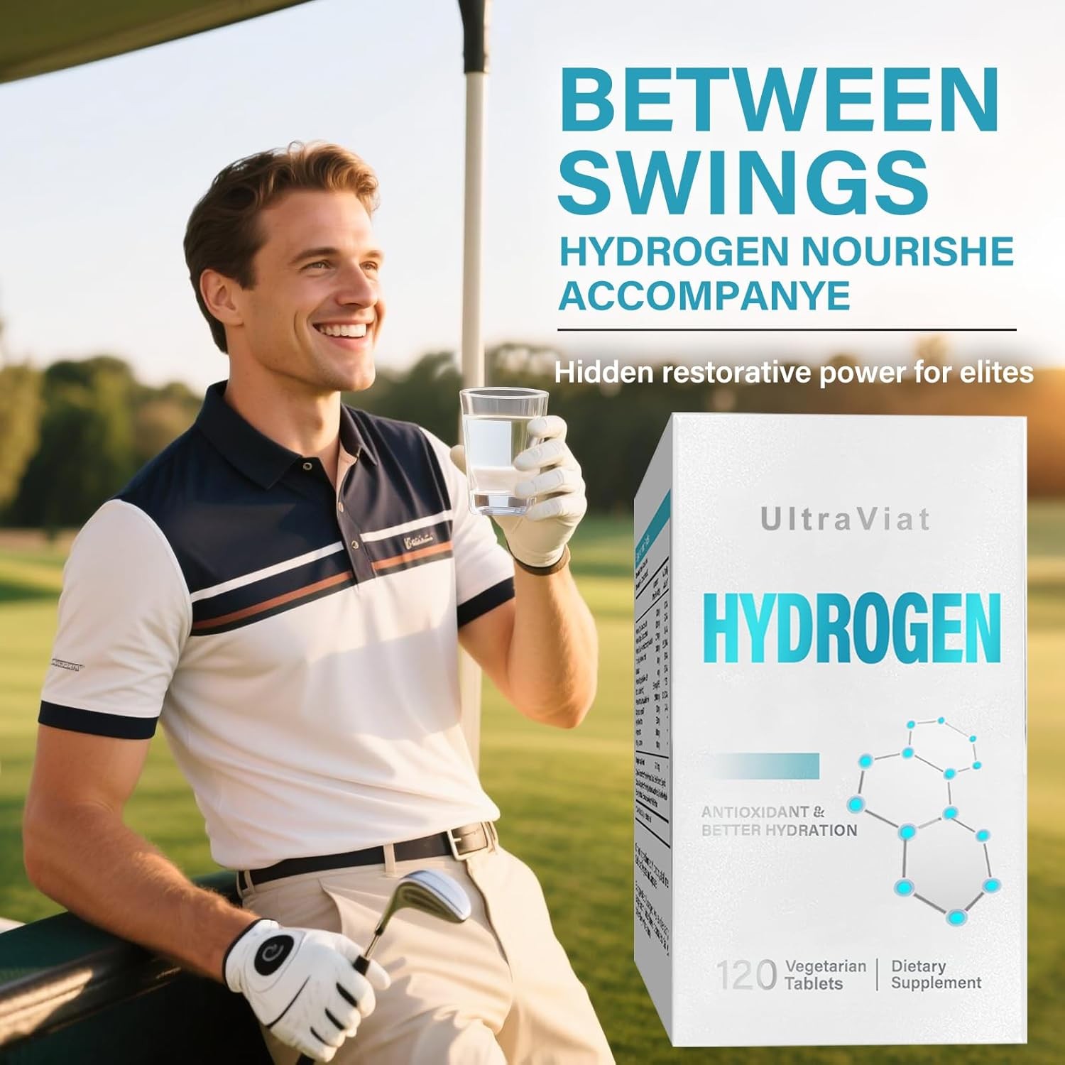 Hydrogen Water Tablets, 12 ppm H2 Molecular Hydrogen Supplement with Magnesium