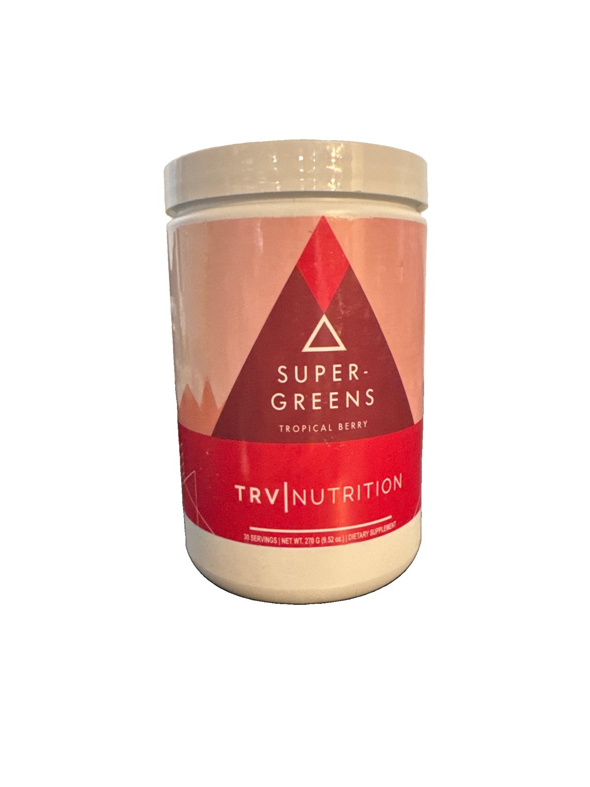 TRV Nutrition Super Greens Powder Tropical Berry Flavor 30 Servings Exp 11/27