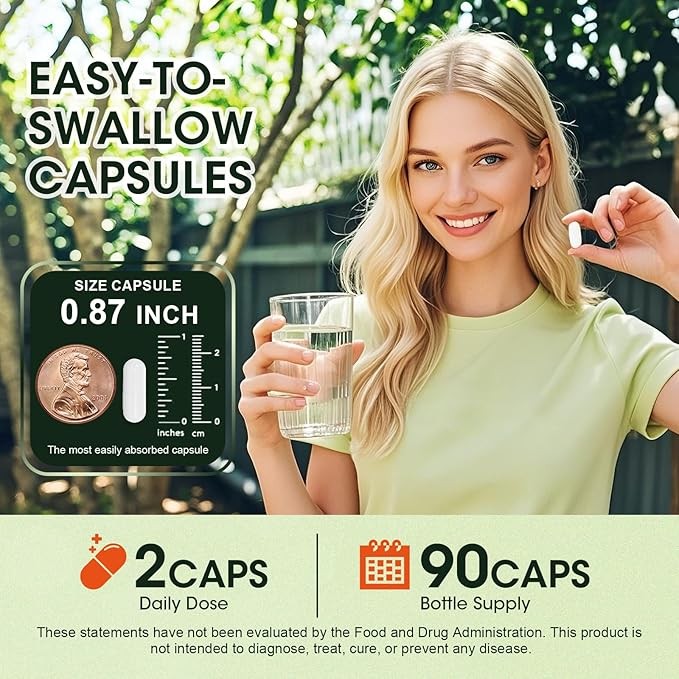 180 Capsules Moringa Oleifera Leaf Powder 1500mg – Organic Herbal Extract