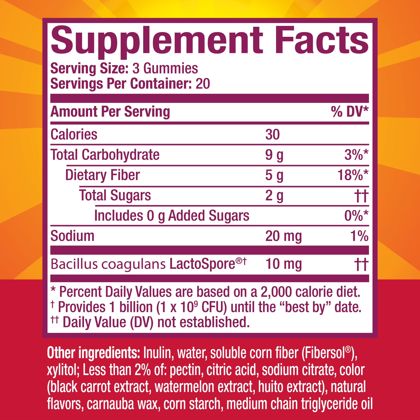 Strawberry Kiwi Blackberry Fiber Gummies with Probiotics 60 Count 2 Pack Metamuc
