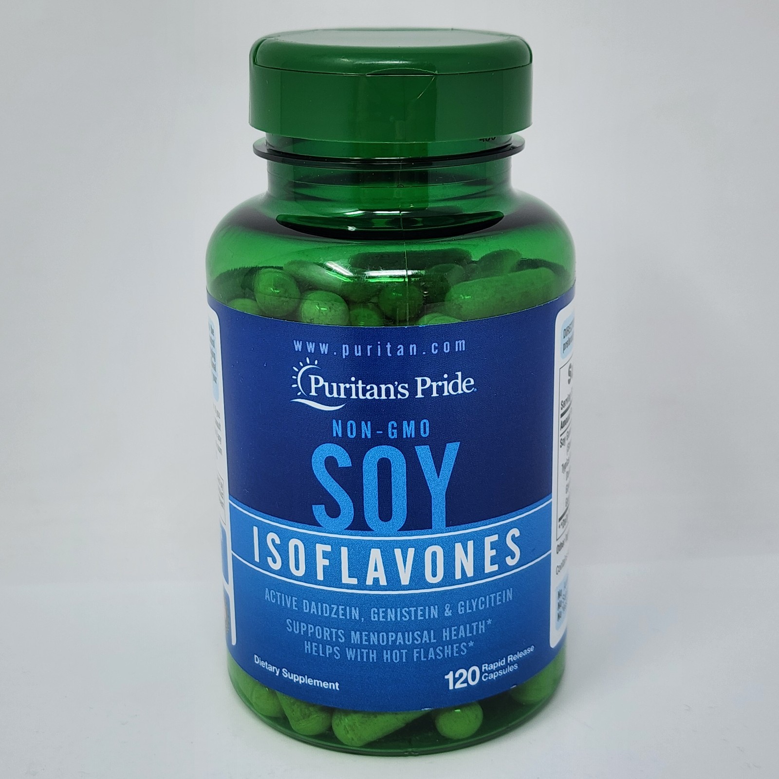 Puritan’s Pride Soy Isoflavones 750 mg, 120 Rapid Release Capsules Exp 07/2027