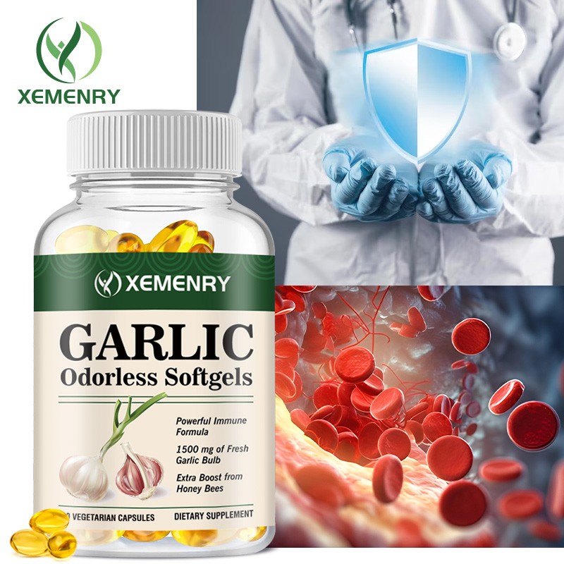 Odorless Garlic 1500mg – Heart & Circulatory Health Cholesterol Levels Support