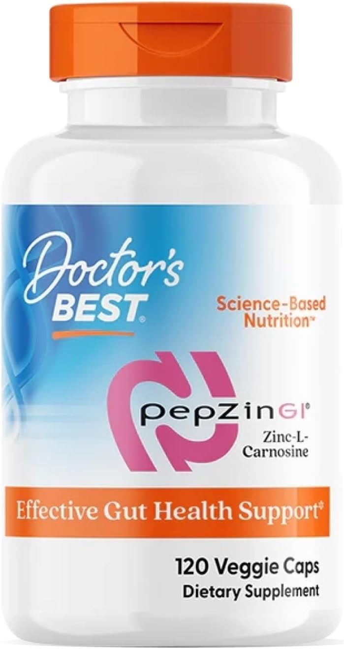 Doctors Best PepZin GI, Zinc-L-Carnosine Complex, Non-GMO, , Gluten Free