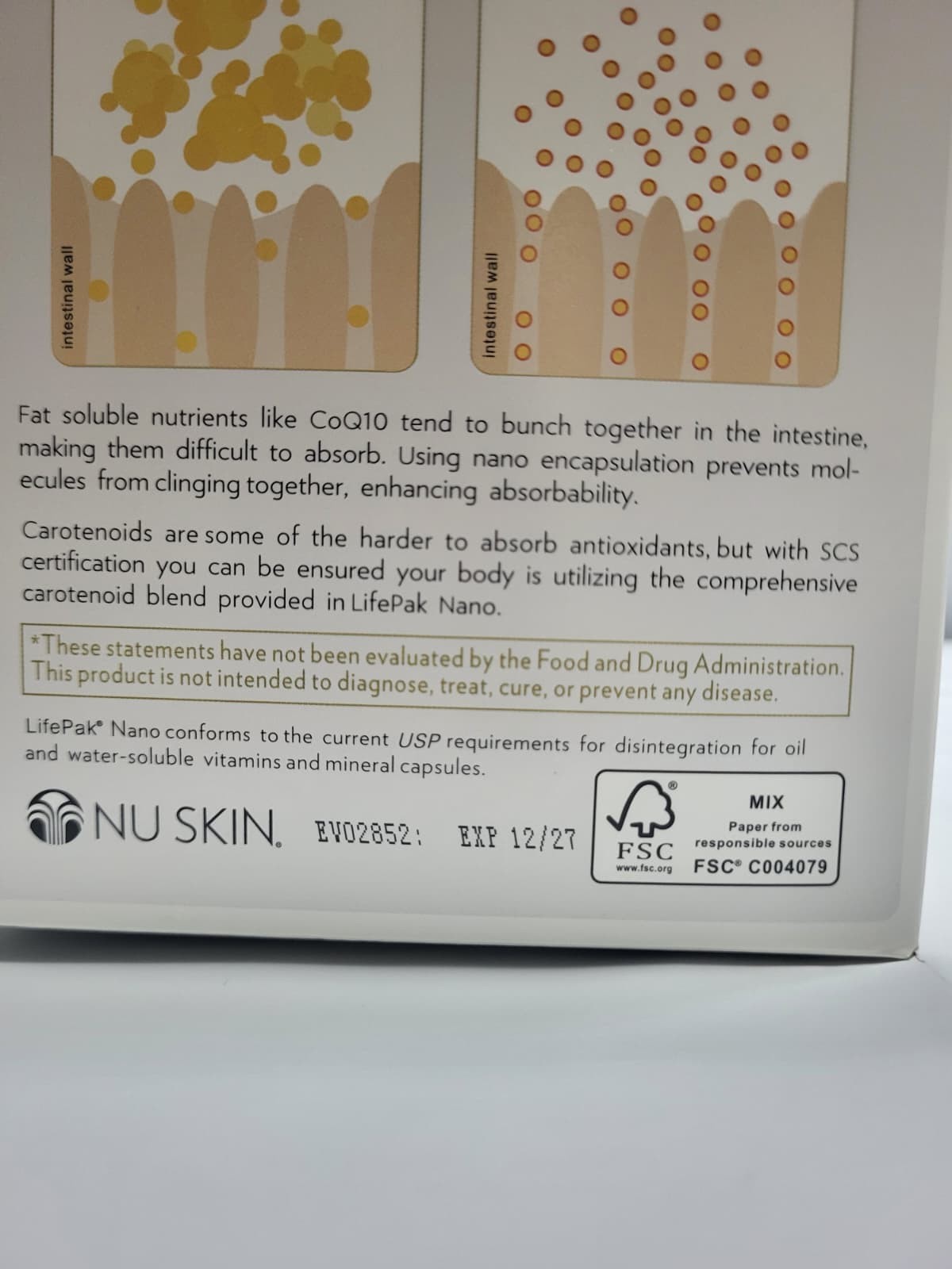 Nu Skin Pharmanex Lifepak Nano, 60 packets, Exp 12/2027