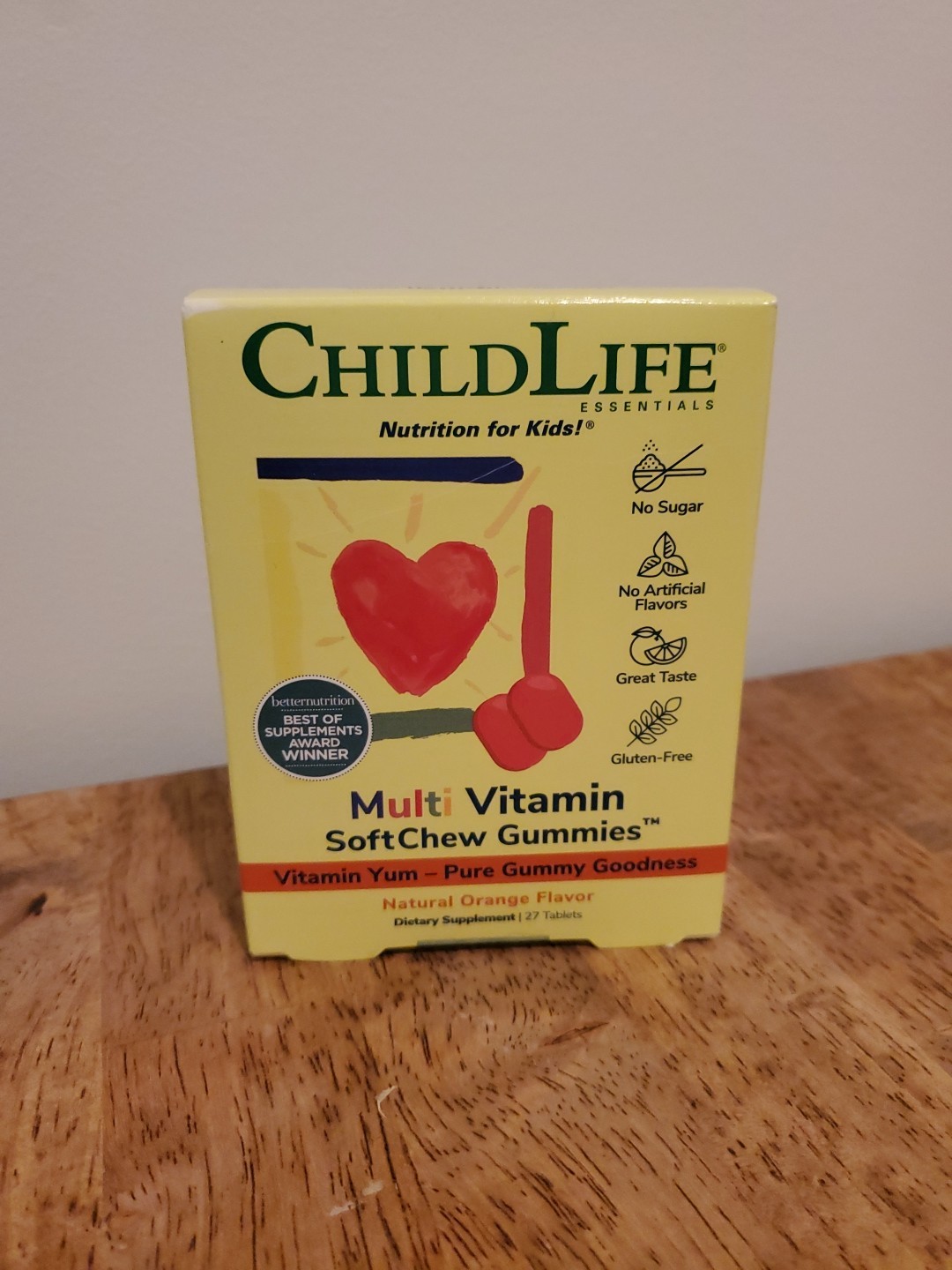 Childlife Multi Vitamin SoftChew Gummies Natural Orange 27 Tabs (Exp. 05/2028)