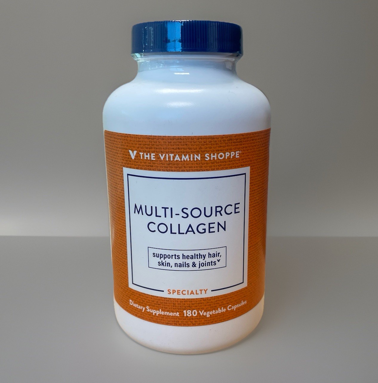 The Vitamin Shoppe Multi-Sourced Collagen 200mg 180 Caps Supp Hair Skin Joints