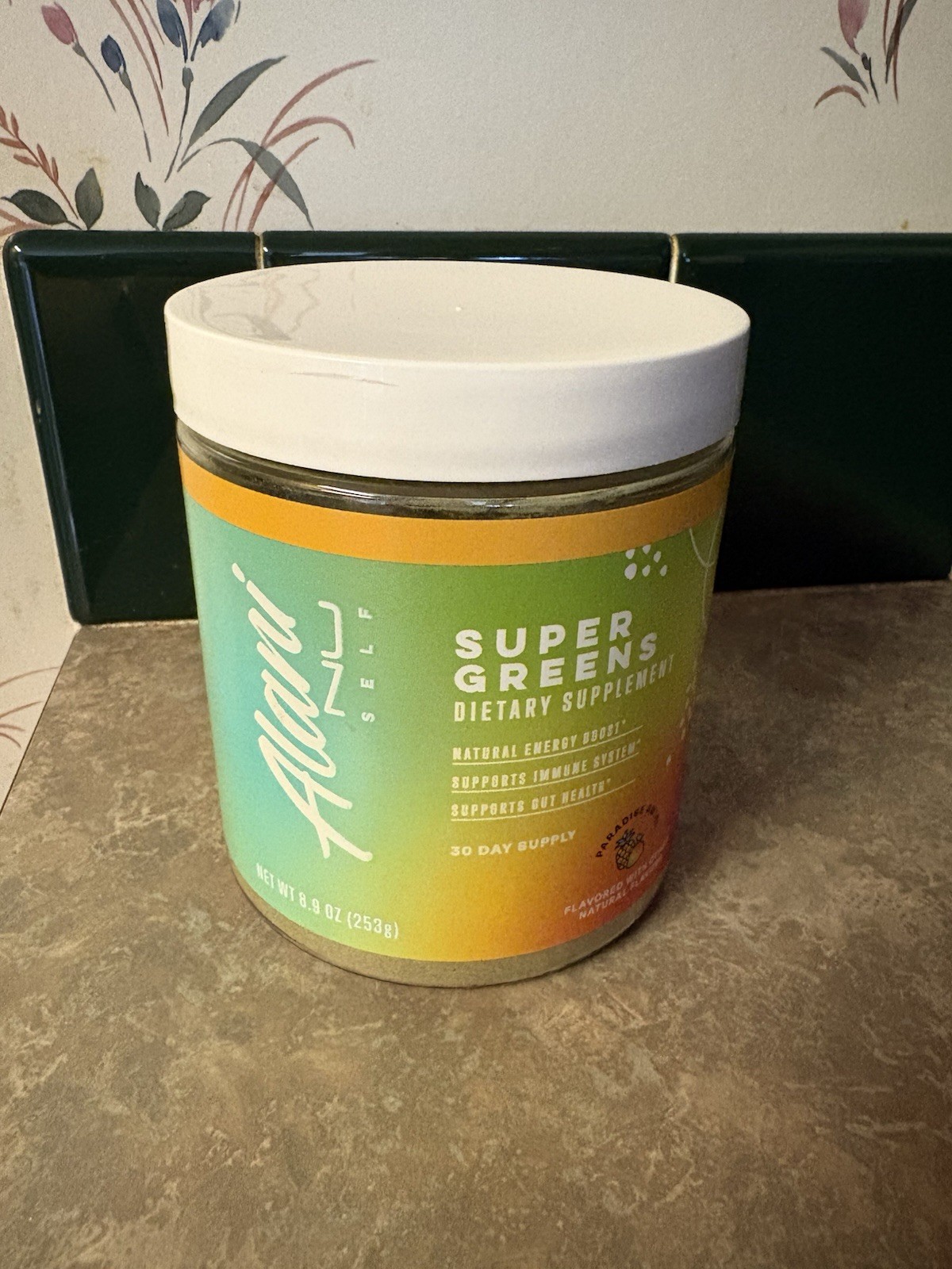 Alani Nu Super Greens Powder Paradise swirl