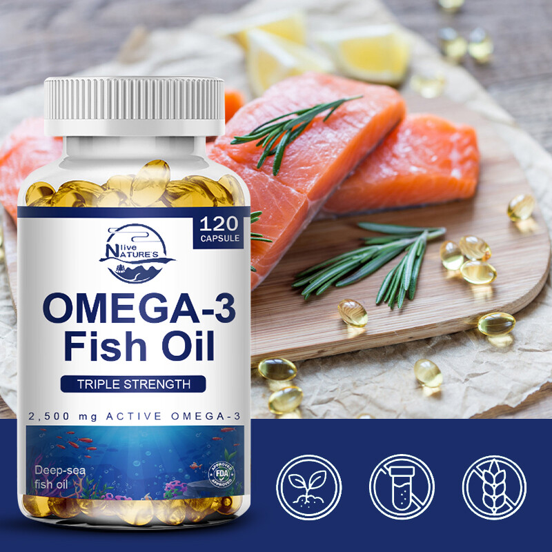 Omega 3 Fish Oil 240 Capsules 3x Strength 2500mg EPA & DHA, Highest Potency NEW