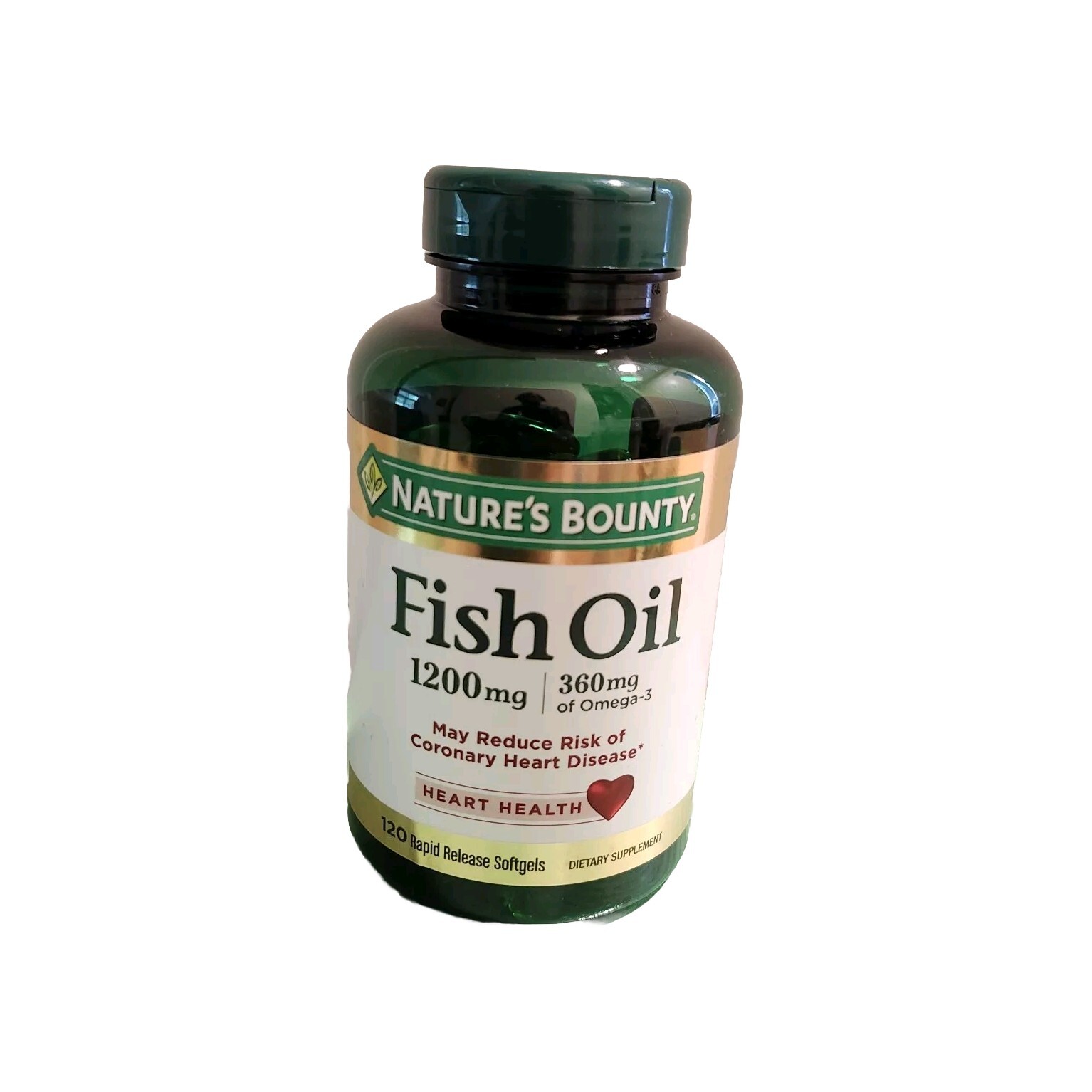 Natures Bounty Omega-3 Fish Oil 1200 mg 120 Rapid Release softgels EXP 03/2025