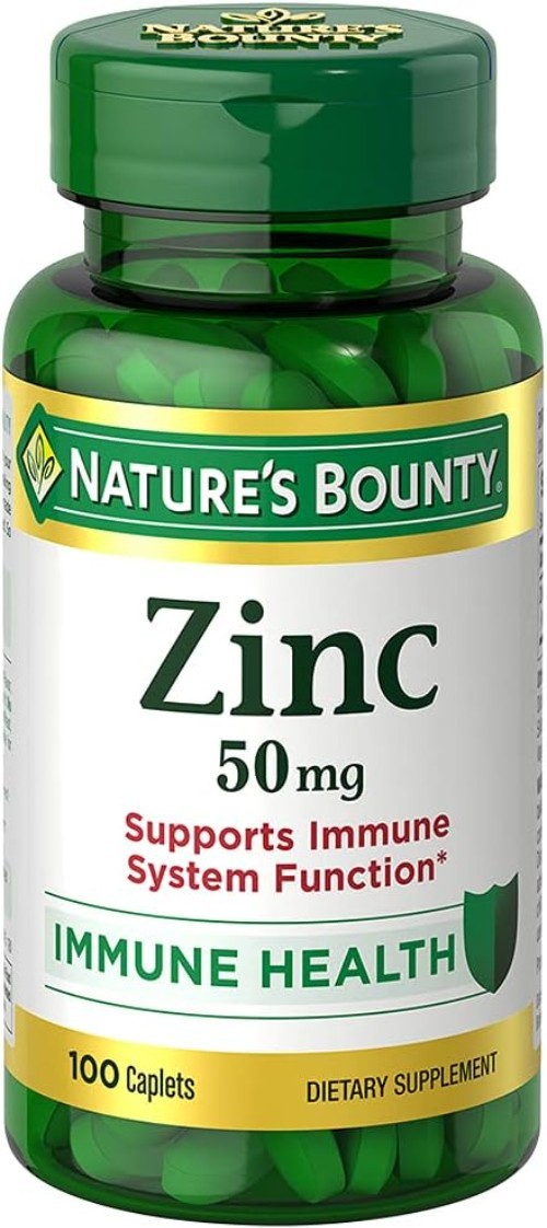 NATURES BOUNTY ZINC ~ Supports Immune Health 50mg., 400 ct Tablets ~ Exp 10/2029
