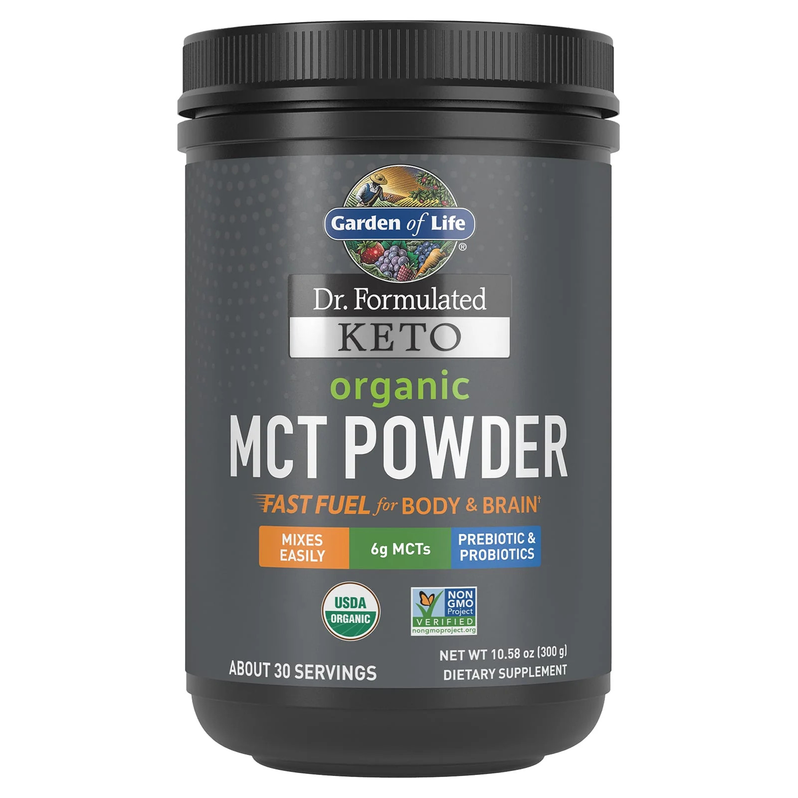 2 X Garden of Life, Dr. Formulated Keto, Organic MCT Powder, 10.58 oz (300 g)