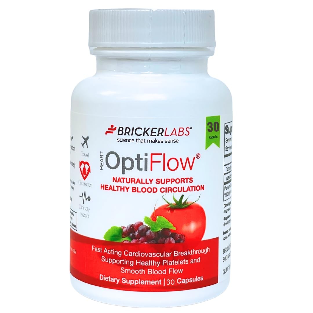 Bricker Labs OptiFlow Blood Circulation Vitamins 30 Capsules FruitFlow resVida