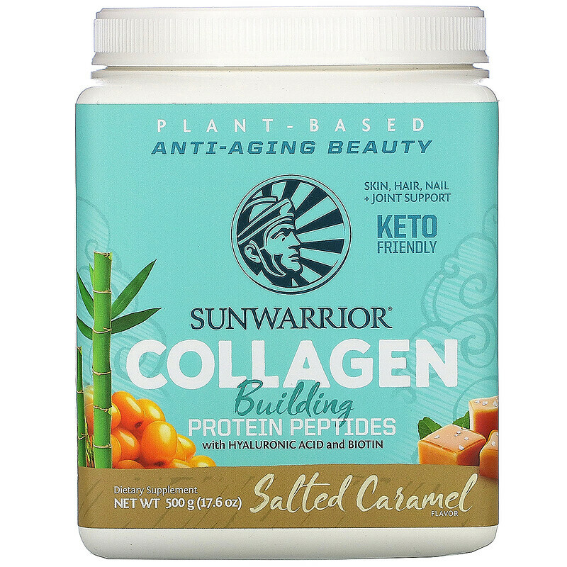 Sunwarrior, Collagen Building Protein Peptides with Hyaluronic Acid and Biotin