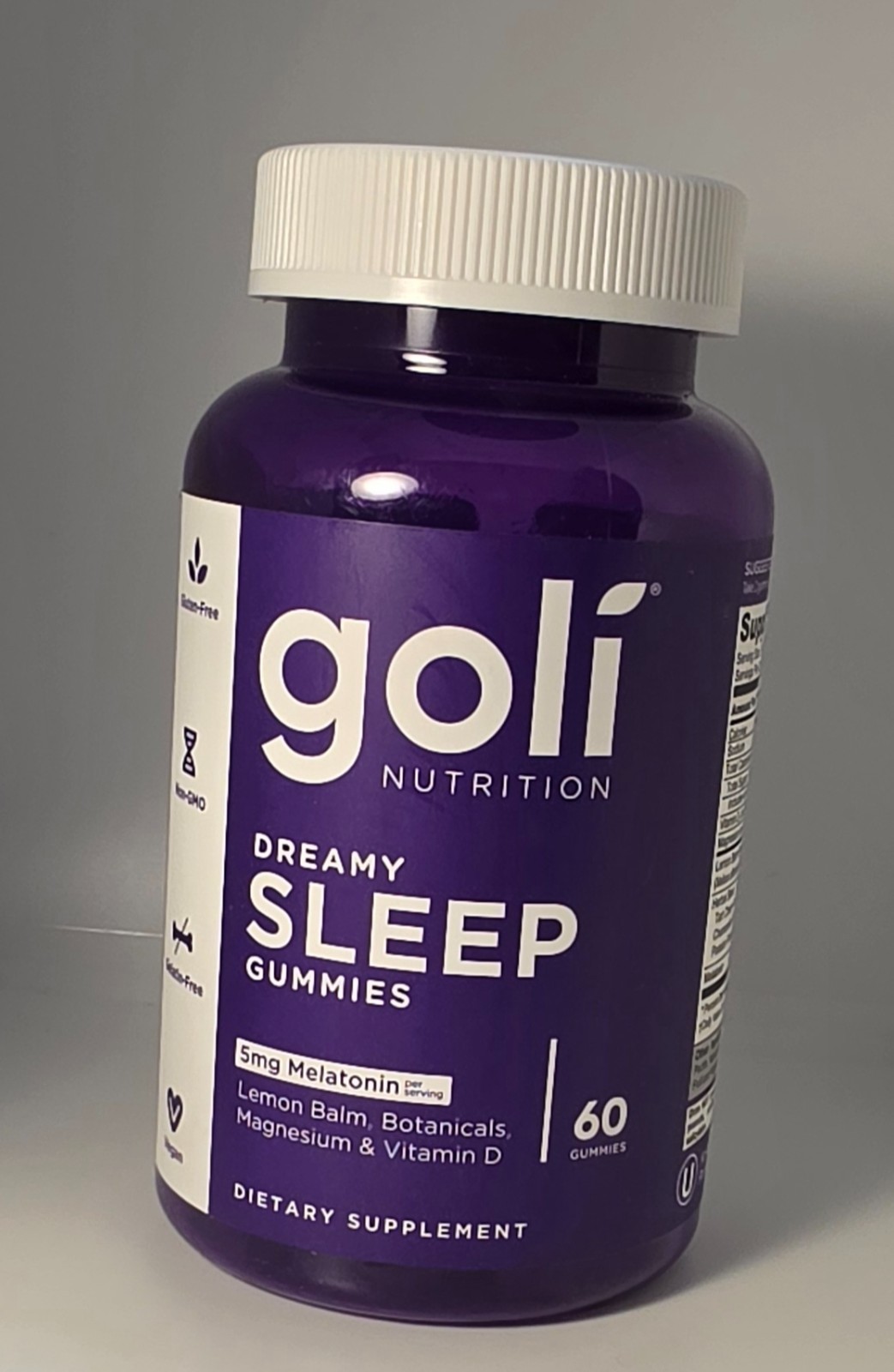 Goli Dreamy Sleep Gummies 60ct 5mg Melatonin Lemon Balm Magnesium Vitamin D-2027