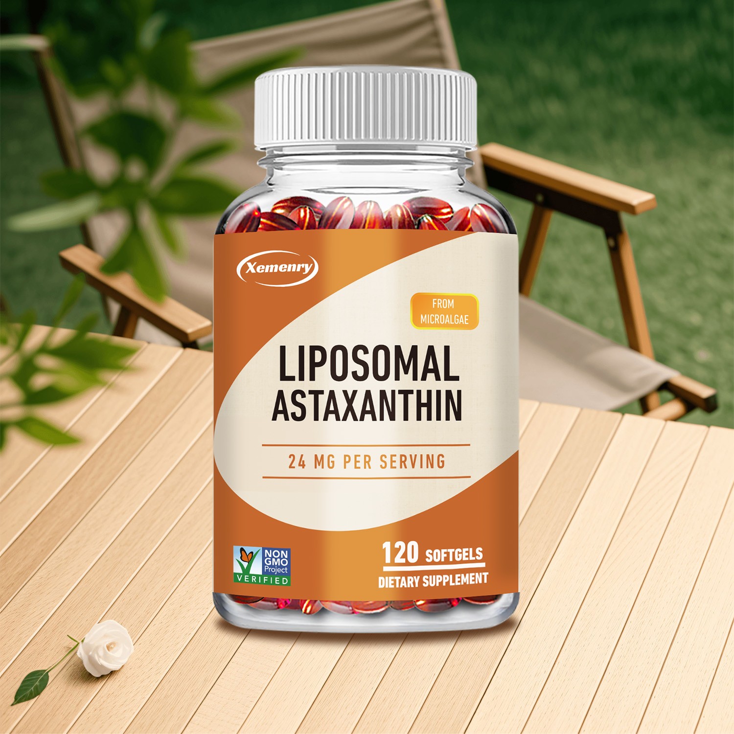Liposomal Astaxanthin 24mg – with Phosphatidylcholine – Brain and Vision Health