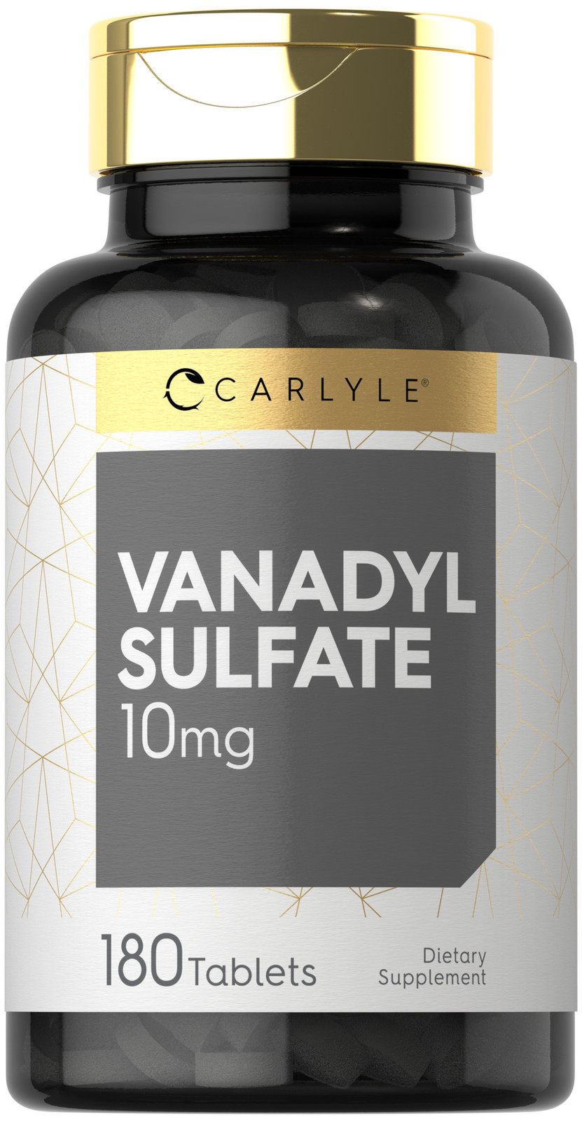 Vanadyl Sulfate 10mg | 180 Tablets | Vegetarian, Non-GMO | by Carlyle