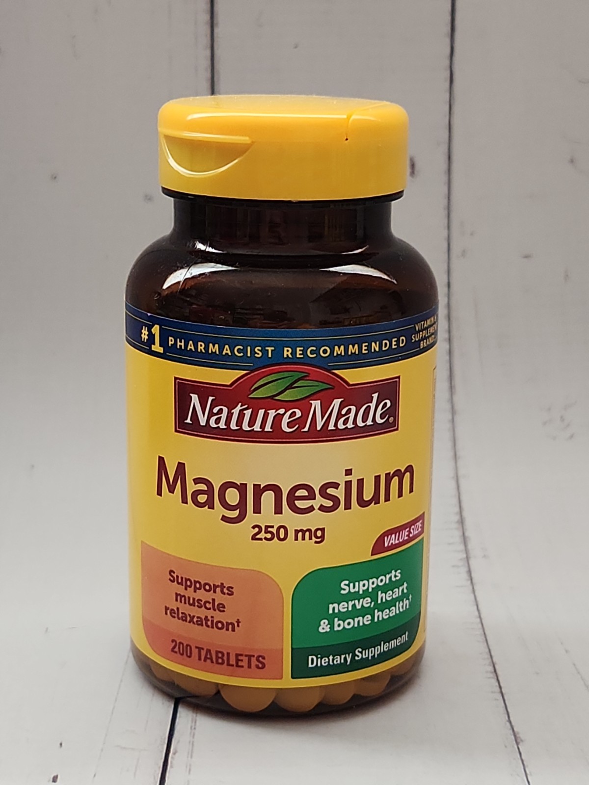 Nature Made Magnesium 250 Mg 200 Tablets, Exp: 06-2028