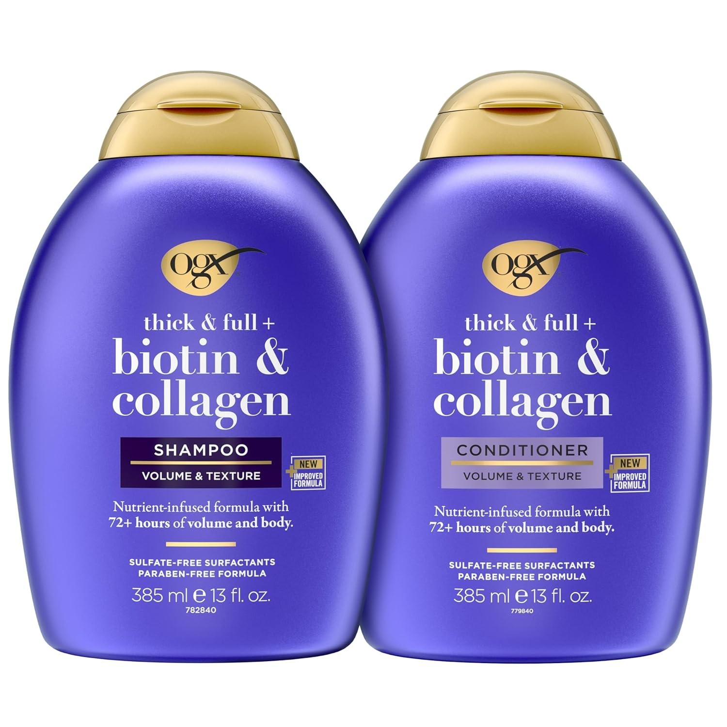 Champú y acondicionador de biotina con colágeno 16 onzas líquidas x 2