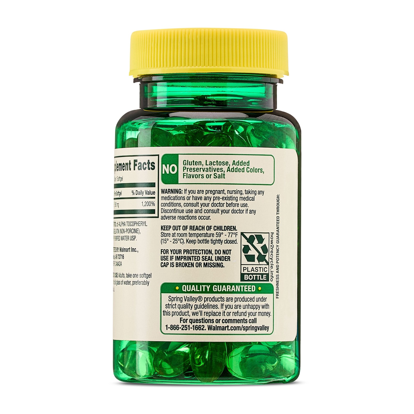 Vitamin E 180 Mg Softgels, 100 Count