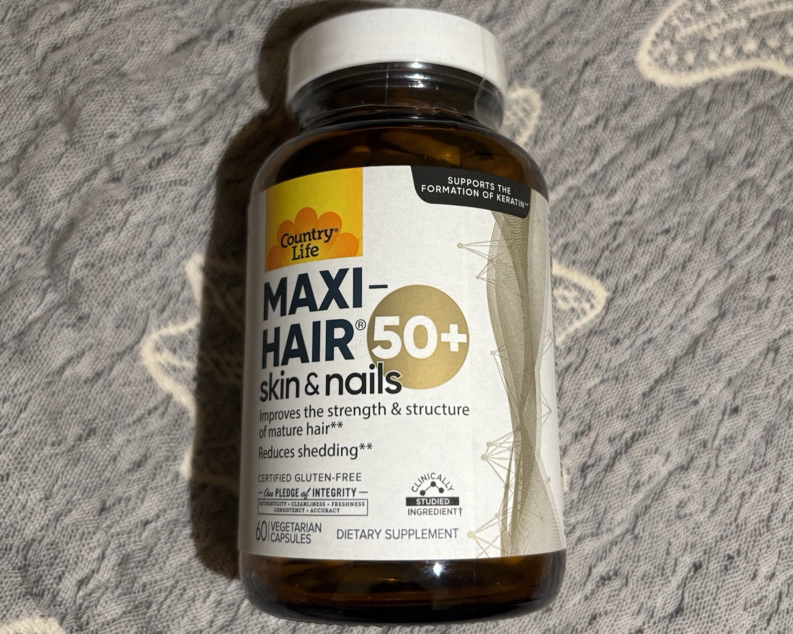 Country Life Maxi-Hair, Skin & Nails 50+, 60 Vegetarian Capsules New
