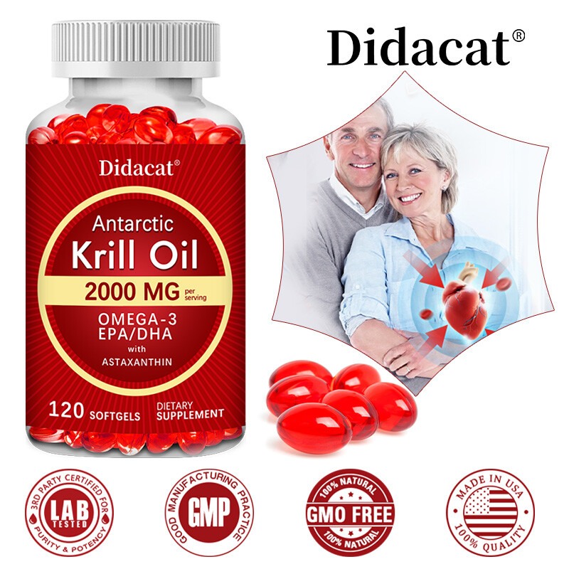 2000Mg Capsules of Antarctic Krill Oil, cleansing the skin, joints, anti-aging