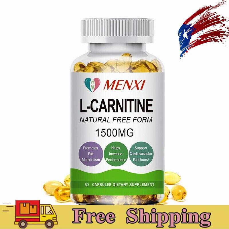 L-Carnitine Capsule – Fat Burner,Metabolism,Energy Booster,Muscle Gain 60 Pills