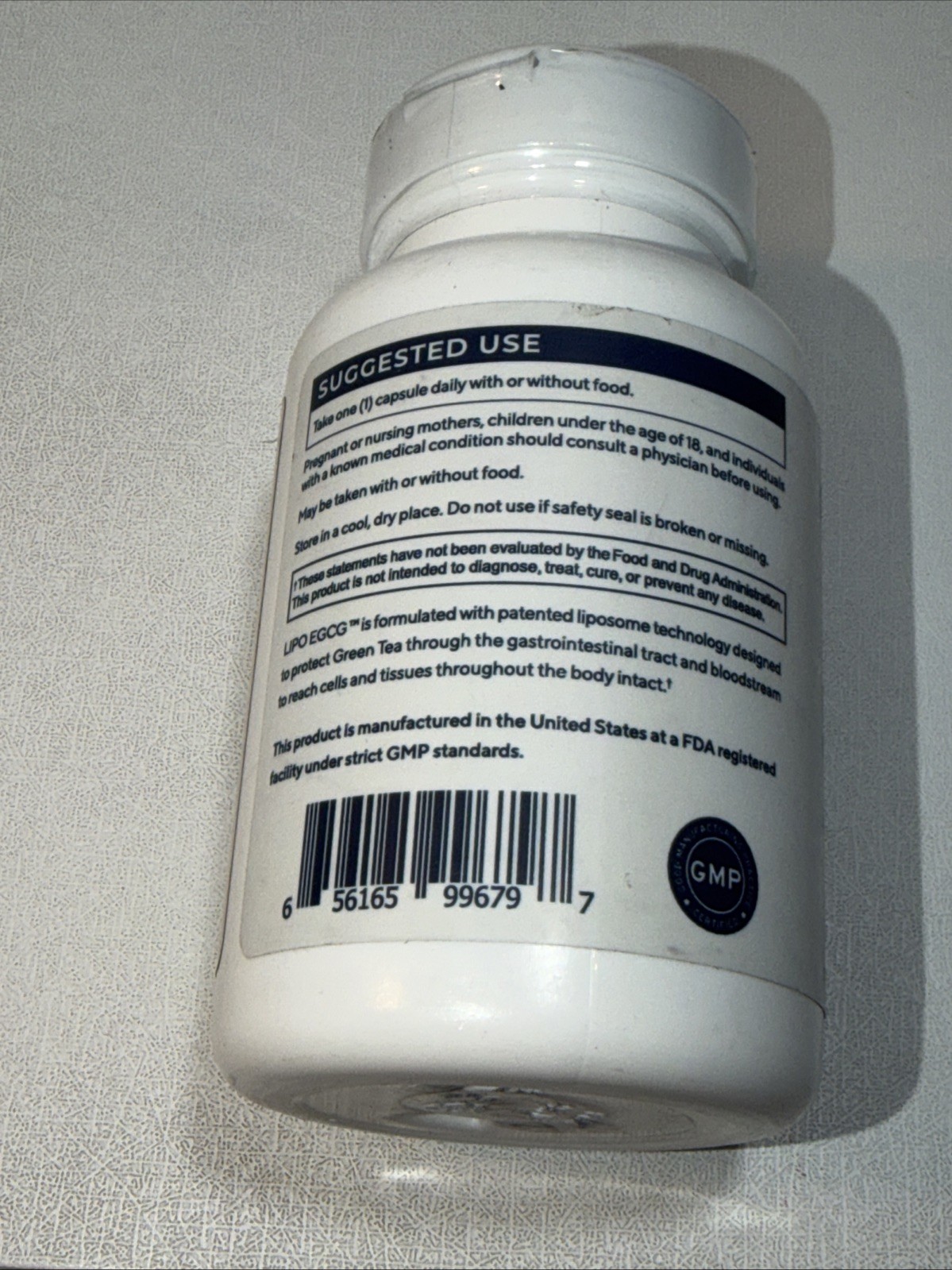 Renue By Science LIPO EGCG Green Tea 75mg Liposomal Antioxidant 90 Capsules