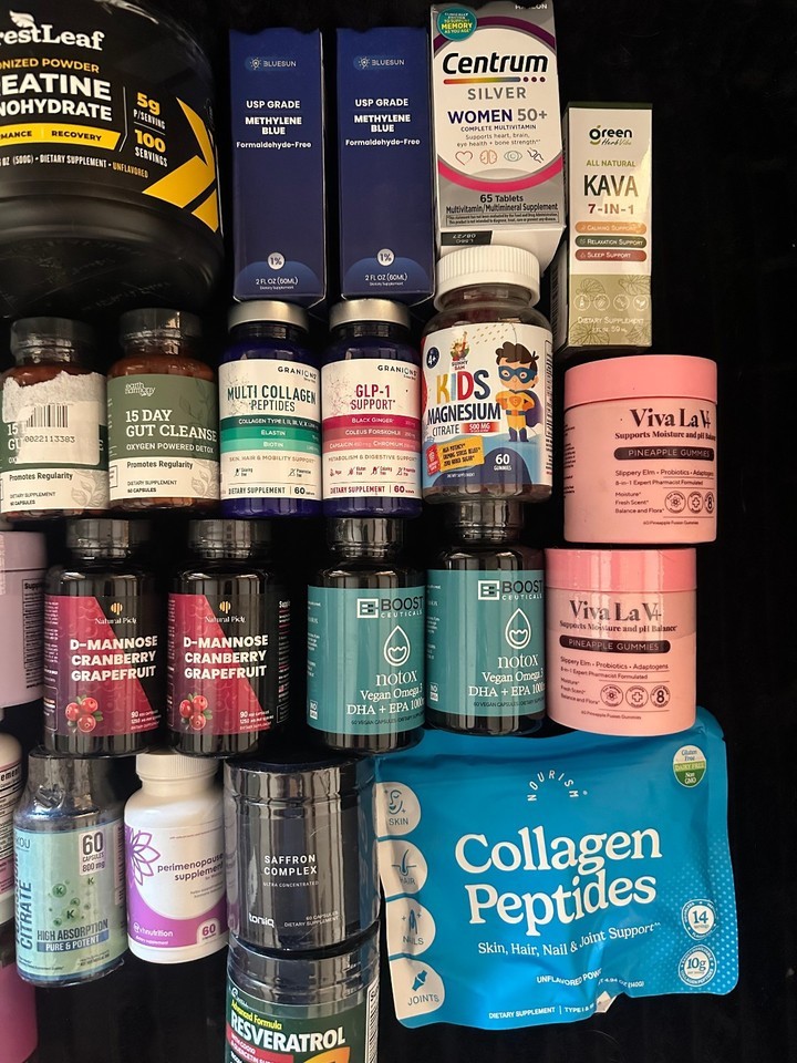 Huge Wholesale Lot Of 30 Vitamins & Supplements – exp 03/2027+- NEW/SEALED