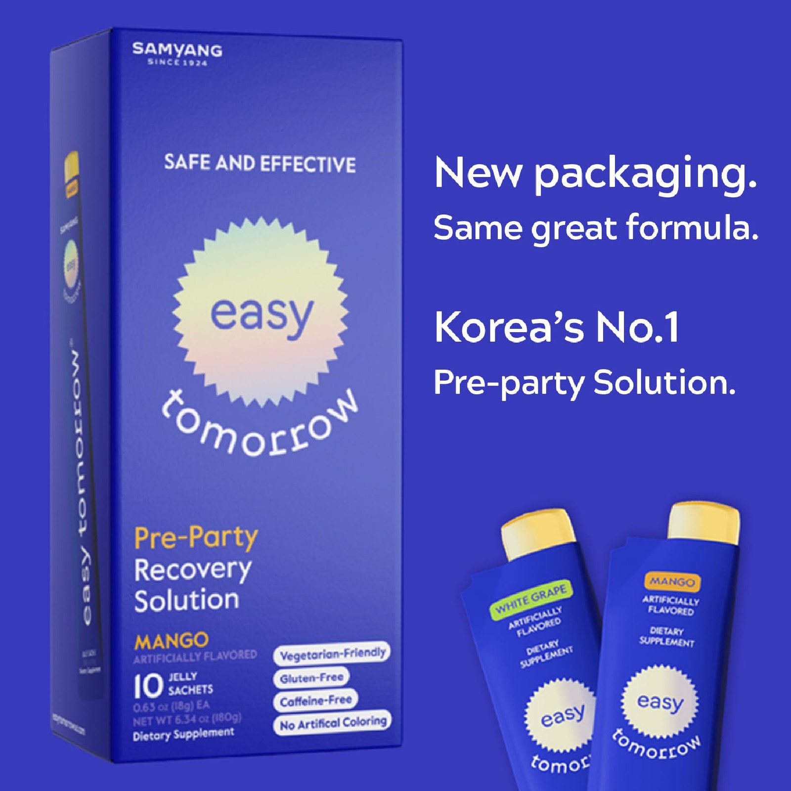 EASY TOMORROW Jelly Stick Before After Drink, Morning Relief, Feel Fresher …