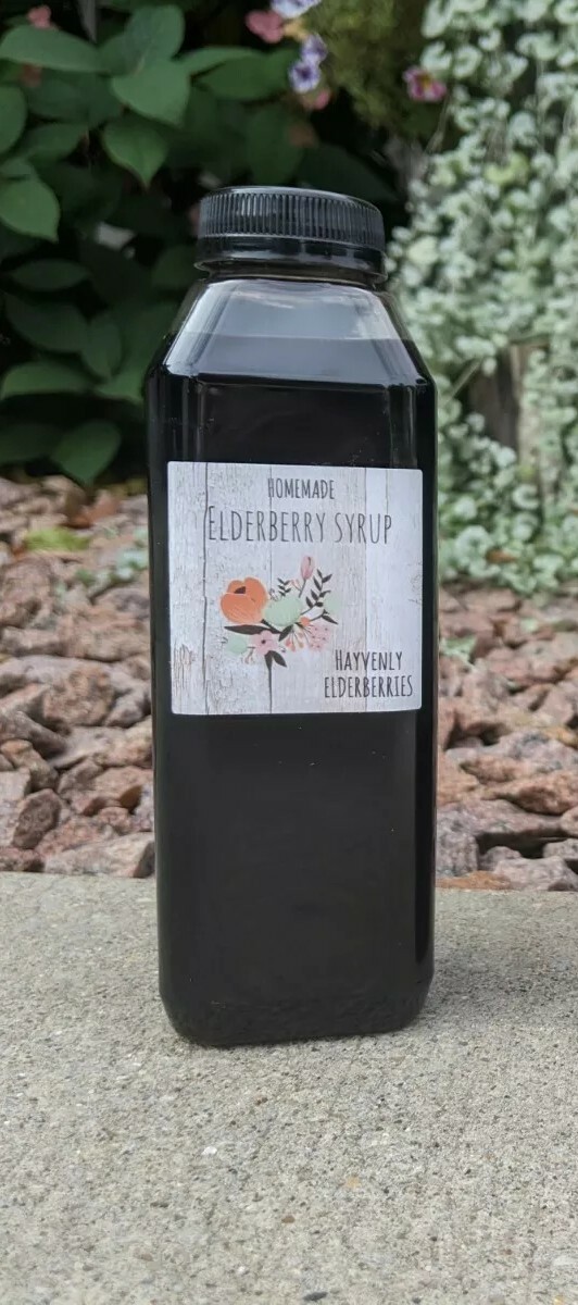 Elderberry Syrup (16oz Bottles) – Natural Flu/Cold Remedy/Immunity Support