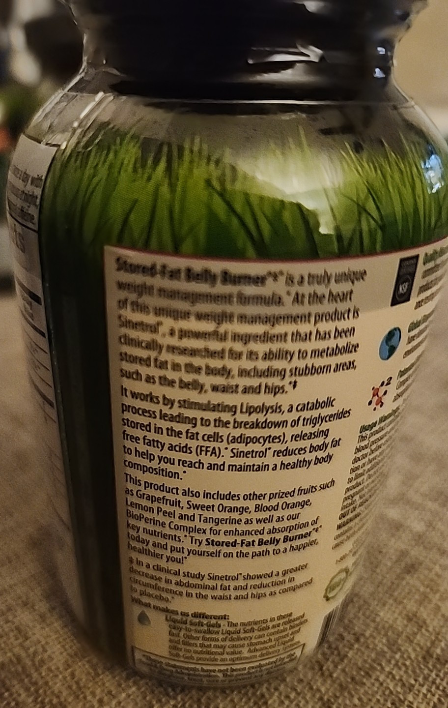 Irwin Naturals Stored-Fat BELLY BURNER Super Citrus 60 LIQUID SOFTGELS