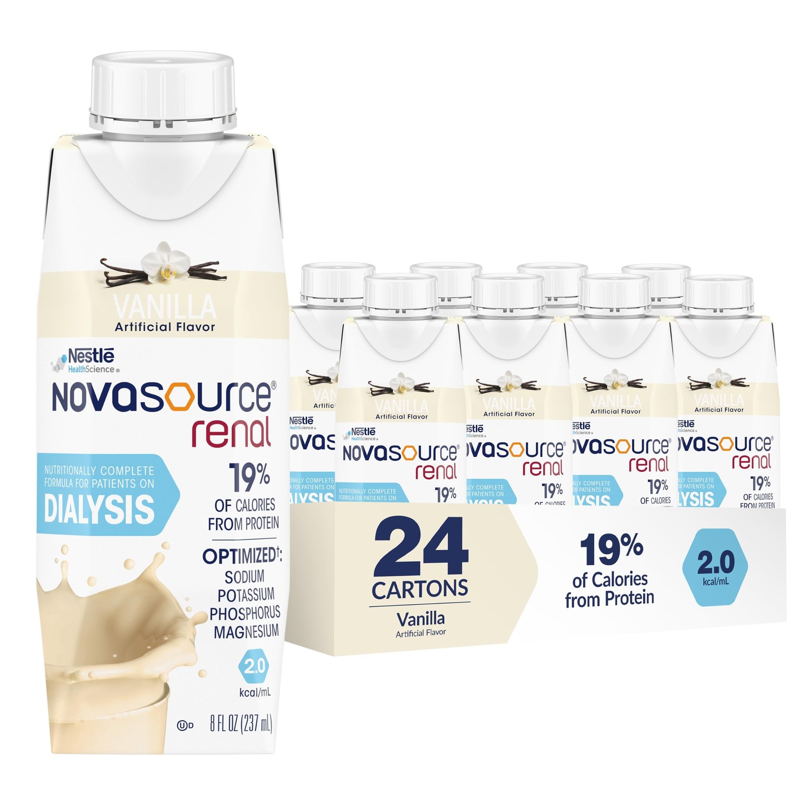 NOVASOURCE Renal Vanilla, Nutritionally Complete Formula for Dialysis Patient…