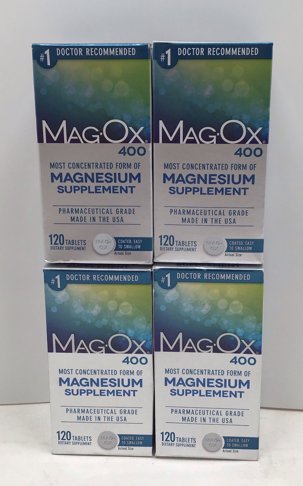 4X MAG-OX 400 MAGNESIUM SUPPLEMENT 120 CT EACH EXP 01/2027+