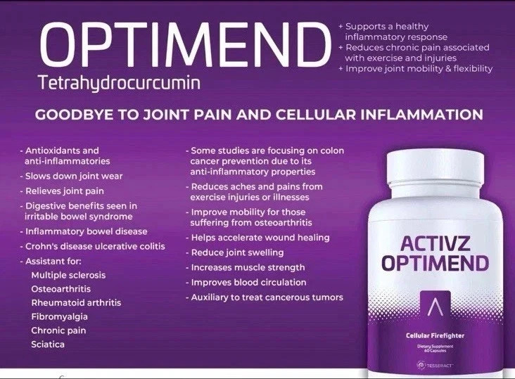 ACTIVZ OPTIMEND 60 Capsules Cellular Firefighter Free Shipping USA