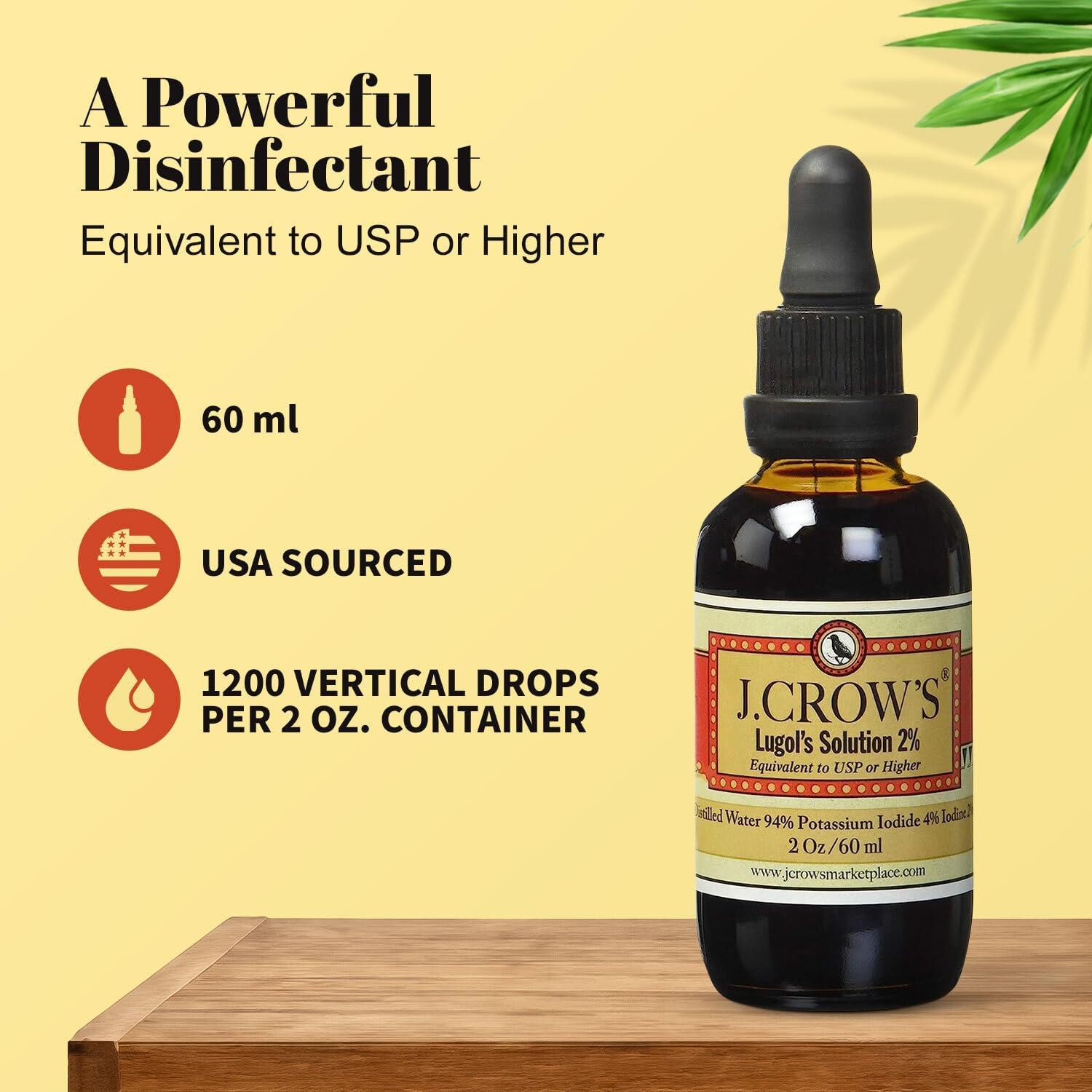 J. Crow’s Lugol’s Solution 2% – 2 fl oz